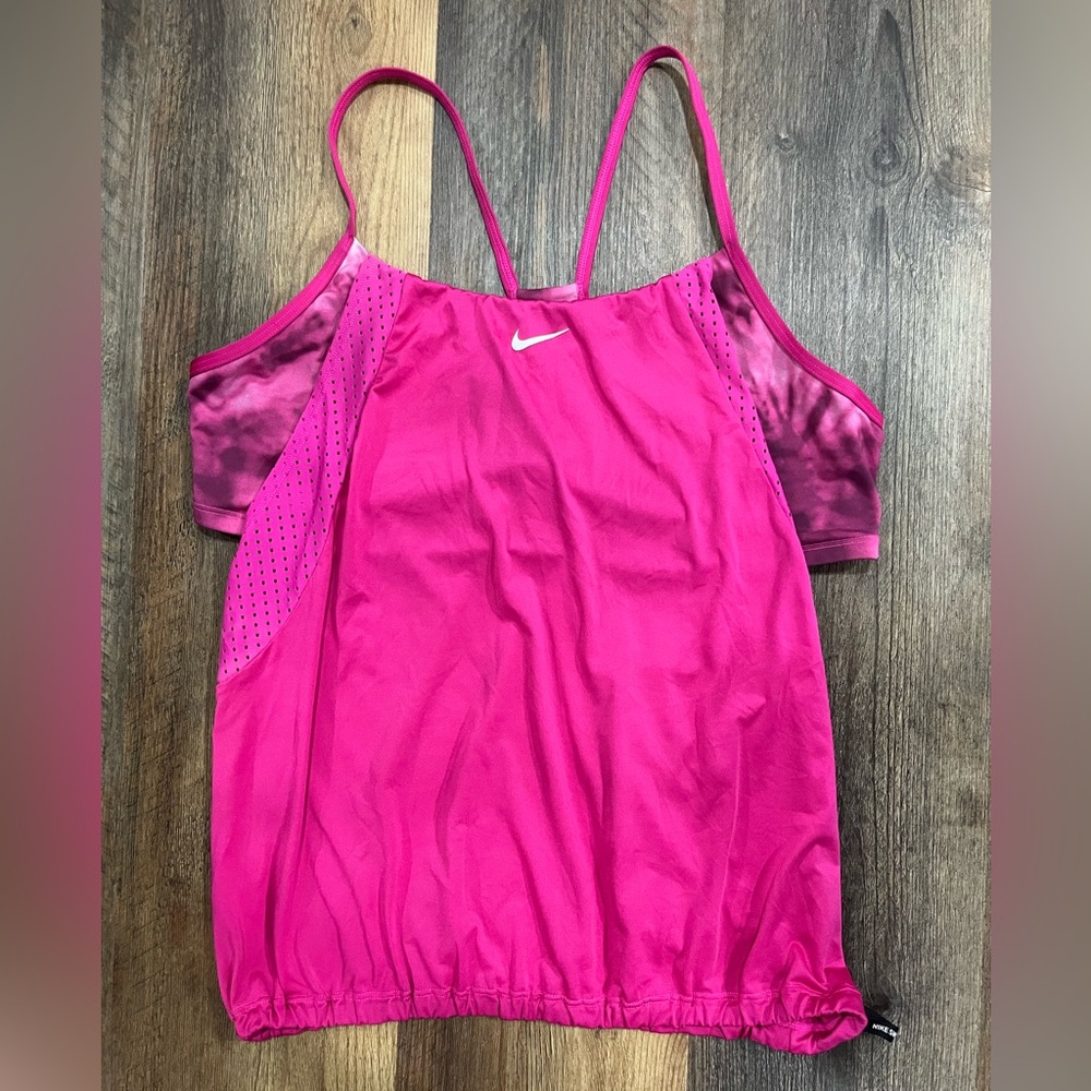 Nike Layered Tankini Swim Top Size XL